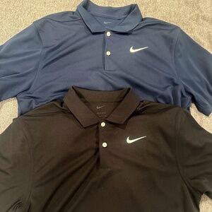TWO Nike Victory+ Men's Dri-FIT Golf Polos - Size Small
